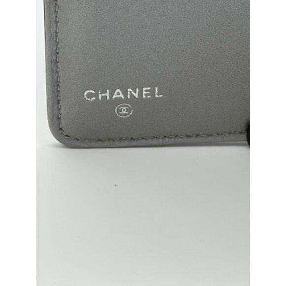 Chanel Lambskin L-Zip Pocket Wallet Black*Camilla Flower Embossed*HOT! COA - Picture 6 of 13